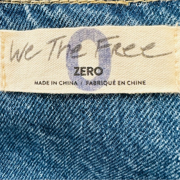 Free people marigold denim mini skirt boho - Picture 6 of 6